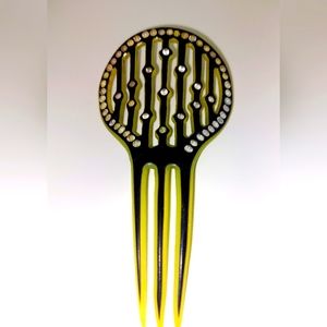 Art Deco 1920s Celluloid Rhinestone Hair Comb